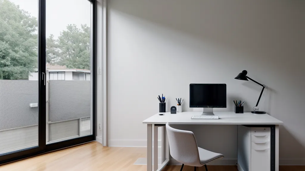 Mac mini on a desk with a city skyline behind it, set up for ongoing antivirus testing